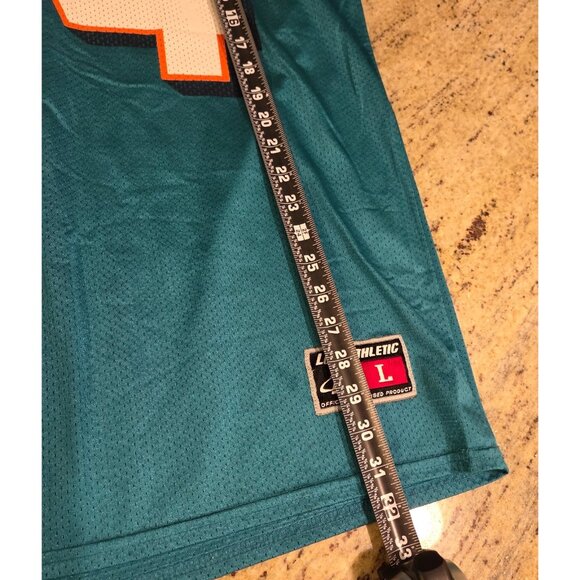 Vintage Logo Athletic Miami Dolphins Zach Thomas #54 Football NFL Jersey Sz L - Picture 4 of 16